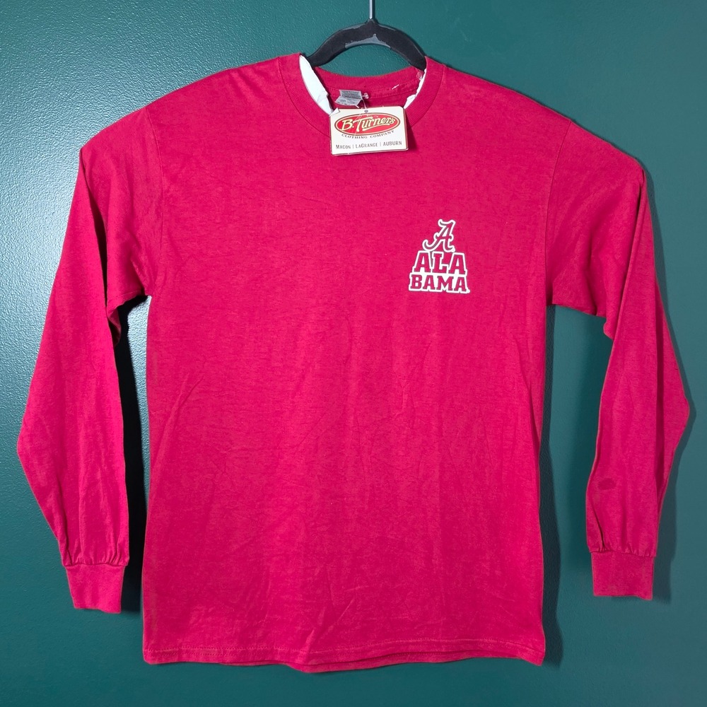 Gildan Alabama Crimson Tide Long Sleeve Shirt Mens Medium Red Roll Tide NWT